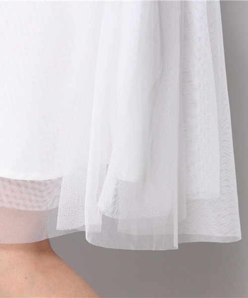 one after another NICE CLAUP（ワンアフターアナザーナイスクラップ）の「【ナイスクラップ】チュールスカート（スカート・レディース・ナチュラル/ブラック/オフホワイト・FREE）」の9枚目の写真