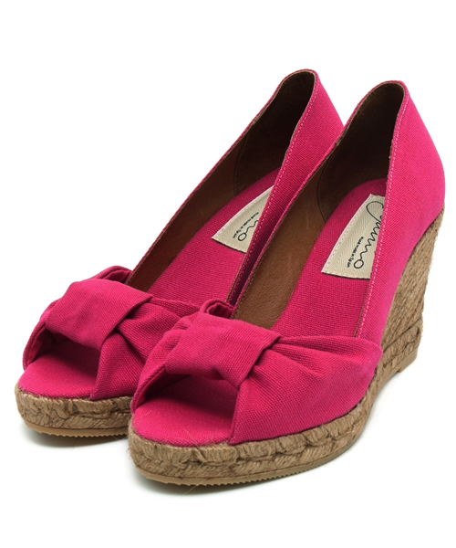 Soareak（ソアリーク）の「【GAIMO】リボンフロントオープントゥ（サンダル・レディース・ブラック/ブルー/ライトピンク・38/36/37）」の3枚目の写真