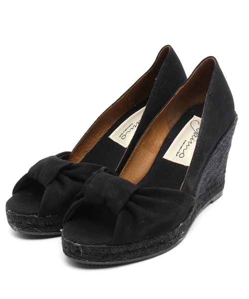 Soareak（ソアリーク）の「【GAIMO】リボンフロントオープントゥ（サンダル・レディース・ブラック/ブルー/ライトピンク・38/36/37）」の2枚目の写真