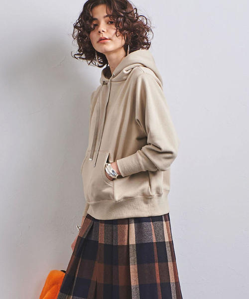 UNITED ARROWS（ユナイテッドアローズ）の「UWSC コットン パーカー†（パーカー・レディース・ベージュ/オフホワイト/ブラック・FREE）」の3枚目の写真