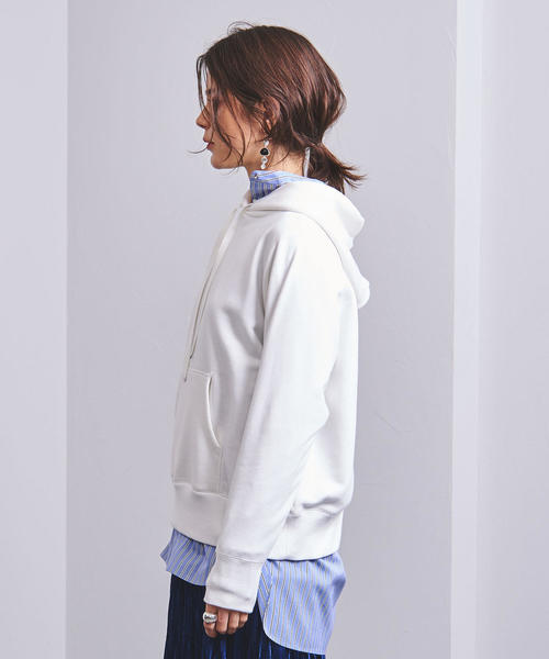 UNITED ARROWS（ユナイテッドアローズ）の「UWSC コットン パーカー†（パーカー・レディース・ベージュ/オフホワイト/ブラック・FREE）」の18枚目の写真