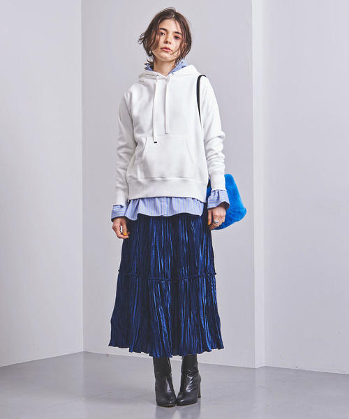 UNITED ARROWS（ユナイテッドアローズ）の「UWSC コットン パーカー†（パーカー・レディース・ベージュ/オフホワイト/ブラック・FREE）」の19枚目の写真