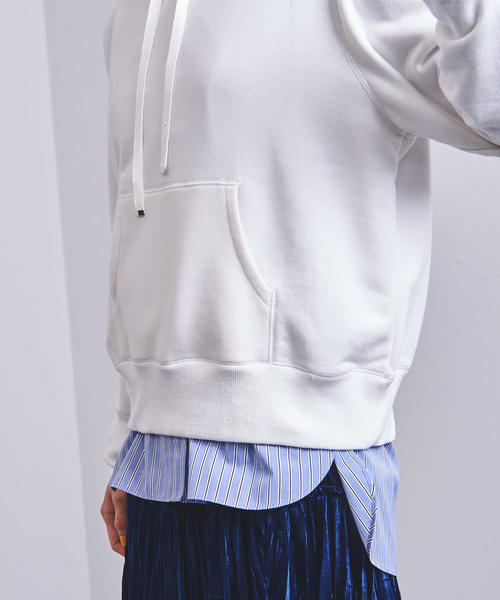 UNITED ARROWS（ユナイテッドアローズ）の「UWSC コットン パーカー†（パーカー・レディース・ベージュ/オフホワイト/ブラック・FREE）」の11枚目の写真