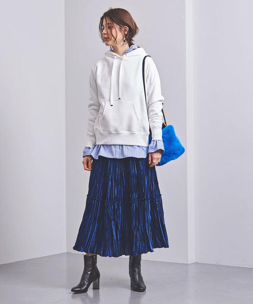 UNITED ARROWS（ユナイテッドアローズ）の「UWSC コットン パーカー†（パーカー・レディース・ベージュ/オフホワイト/ブラック・FREE）」の14枚目の写真