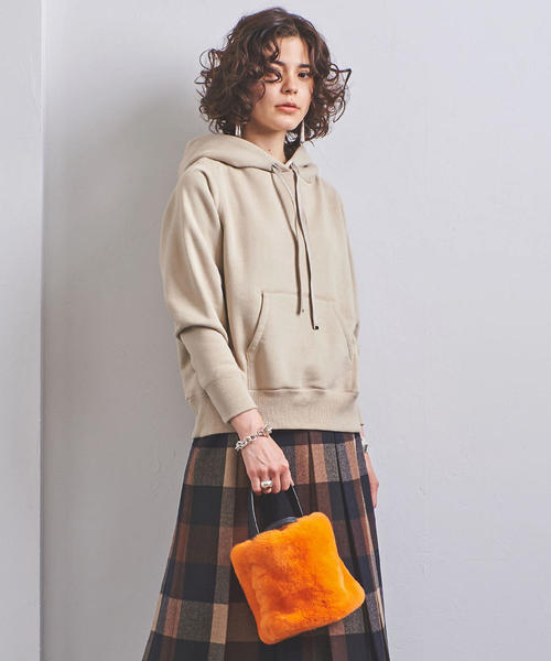 UNITED ARROWS（ユナイテッドアローズ）の「UWSC コットン パーカー†（パーカー・レディース・ベージュ/オフホワイト/ブラック・FREE）」の5枚目の写真