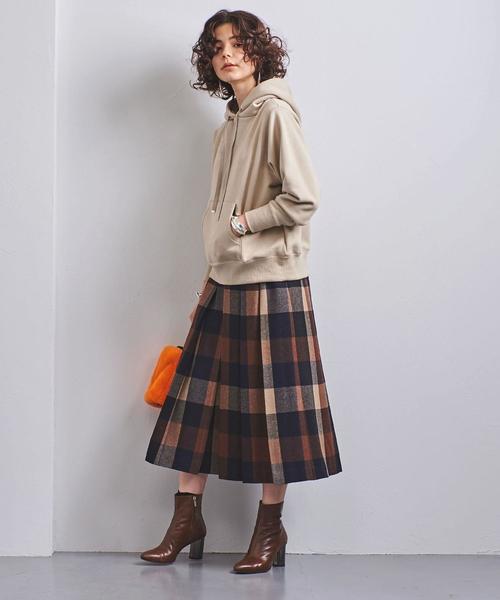 UNITED ARROWS（ユナイテッドアローズ）の「UWSC コットン パーカー†（パーカー・レディース・ベージュ/オフホワイト/ブラック・FREE）」の21枚目の写真