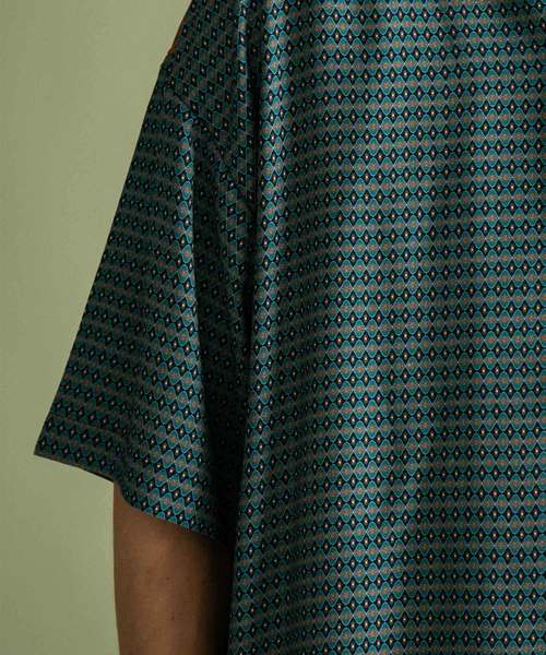 UNITED TOKYO（ユナイテッドトウキョウ）の「ビンテージパネルオープンカラーシャツ（シャツ/ブラウス・メンズ・ネイビー/マルチ・3/1/2）」の7枚目の写真