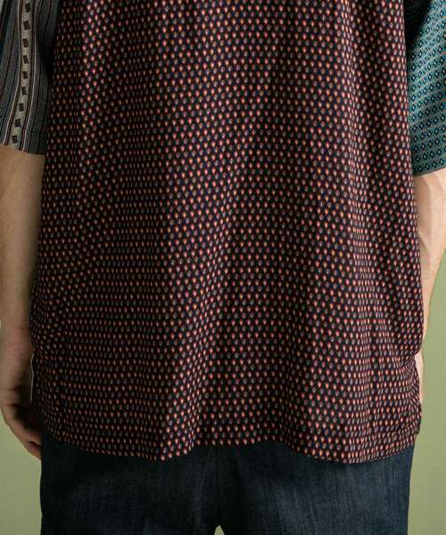 UNITED TOKYO（ユナイテッドトウキョウ）の「ビンテージパネルオープンカラーシャツ（シャツ/ブラウス・メンズ・ネイビー/マルチ・3/1/2）」の10枚目の写真