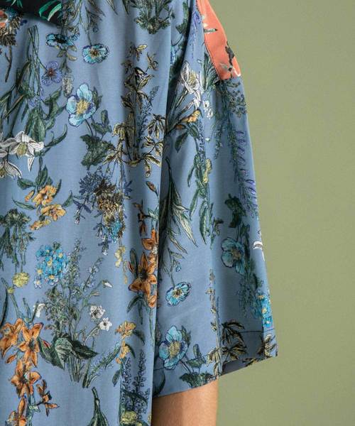 UNITED TOKYO（ユナイテッドトウキョウ）の「ビンテージパネルオープンカラーシャツ（シャツ/ブラウス・メンズ・ネイビー/マルチ・3/1/2）」の13枚目の写真