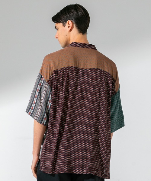 UNITED TOKYO（ユナイテッドトウキョウ）の「ビンテージパネルオープンカラーシャツ（シャツ/ブラウス・メンズ・ネイビー/マルチ・3/1/2）」の21枚目の写真