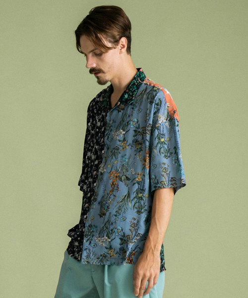 UNITED TOKYO（ユナイテッドトウキョウ）の「ビンテージパネルオープンカラーシャツ（シャツ/ブラウス・メンズ・ネイビー/マルチ・3/1/2）」の18枚目の写真