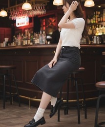 urge：（アージコロン ）の「【URGE:】デニム タイトロングスカート（デニムスカート）」