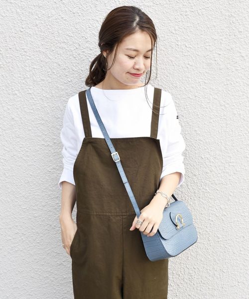 Le Minor（ルミノア）の「Le minor:ソリッドバスクトップス（Tシャツ/カットソー・レディース・ホワイト/ブラック・ONE SIZE）」の6枚目の写真