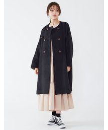 POU DOU DOU | ダブルボタンドルマンスリーブコート(その他アウター)