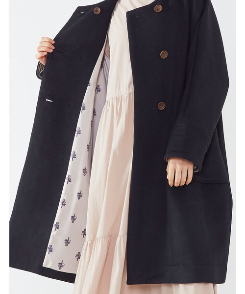 POU DOU DOU(プードゥドゥ)の「ダブルボタンドルマンスリーブコート(その他アウター・レディース・ブラック/ミント/キナリ・3)」の11枚目の写真