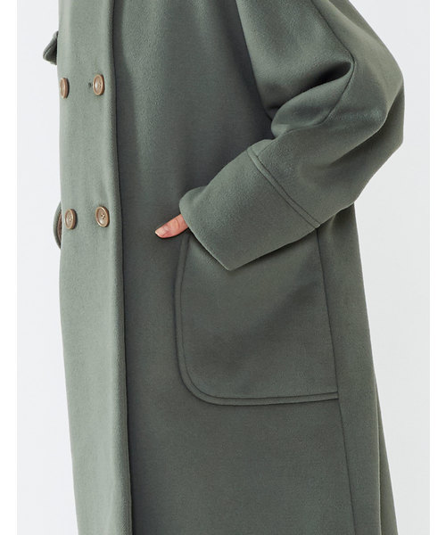 POU DOU DOU(プードゥドゥ)の「ダブルボタンドルマンスリーブコート(その他アウター・レディース・ブラック/ミント/キナリ・3)」の18枚目の写真