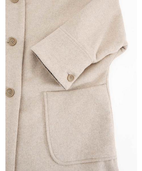 POU DOU DOU(プードゥドゥ)の「ダブルボタンドルマンスリーブコート(その他アウター・レディース・ブラック/ミント/キナリ・3)」の21枚目の写真