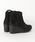 crocs�i�N���b�N�X�j�́u���C �V���Z�e�B�b�N �X�G�[�h �E�F�b�W �u�[�e�B �E�B���� Leigh Synthetic Suede Wedge Bootie  W�i�u�[�e�B�j�v�b�ڍ׉摜