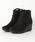 crocs�i�N���b�N�X�j�́u���C �V���Z�e�B�b�N �X�G�[�h �E�F�b�W �u�[�e�B �E�B���� Leigh Synthetic Suede Wedge Bootie  W�i�u�[�e�B�j�v�b�ڍ׉摜