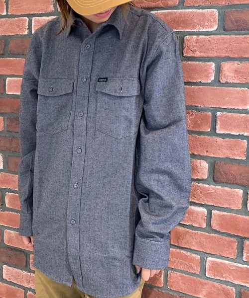 GREEN BOWL(グリーンボウル)の「MATIX Herringbone Shirts/マティックス ヘリンボーン シャツ(シャツ/ブラウス)」|グレー