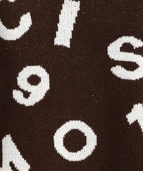 COMME CA ISM（コムサイズム）の「《洗える》ランダムロゴニット（ニット/セーター・キッズ・ネイビー/ブラウン/レッド/マスタード・110cm/100cm/120cm/130cm）」の10枚目の写真