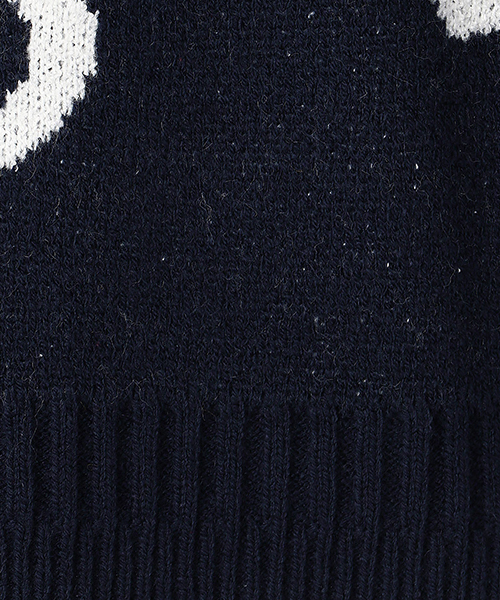 COMME CA ISM（コムサイズム）の「《洗える》ランダムロゴニット（ニット/セーター・キッズ・ネイビー/ブラウン/レッド/マスタード・110cm/100cm/120cm/130cm）」の12枚目の写真