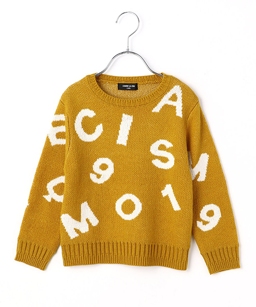 COMME CA ISM（コムサイズム）の「《洗える》ランダムロゴニット（ニット/セーター・キッズ・ネイビー/ブラウン/レッド/マスタード・110cm/100cm/120cm/130cm）」の15枚目の写真