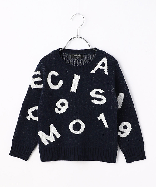COMME CA ISM（コムサイズム）の「《洗える》ランダムロゴニット（ニット/セーター・キッズ・ネイビー/ブラウン/レッド/マスタード・110cm/100cm/120cm/130cm）」の21枚目の写真