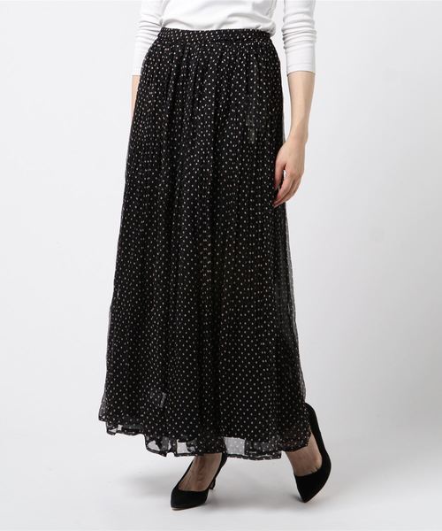 IENA 【MES DEMOISELLES/メドモアゼル】別注ドットスカート IENA 【MES DEMOISELLES/メドモアゼル】別注ドットスカート