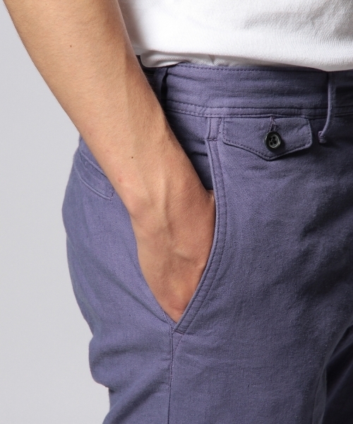 UNITED ARROWS（ユナイテッドアローズ）の「UAS コットンリネン　ストレッチチノ　トラウザーズ ◆（チノパンツ・メンズ・ホワイト/ベージュ/コバルトブルー・52/50/42/44/48/46）」の8枚目の写真