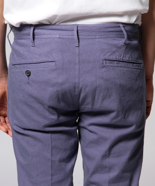 UNITED ARROWS（ユナイテッドアローズ）の「UAS コットンリネン　ストレッチチノ　トラウザーズ ◆（チノパンツ・メンズ・ホワイト/ベージュ/コバルトブルー・52/50/42/44/48/46）」の9枚目の写真