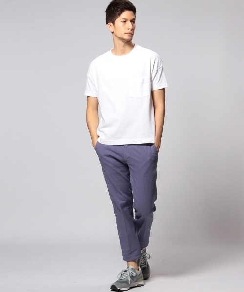 UNITED ARROWS（ユナイテッドアローズ）の「UAS コットンリネン　ストレッチチノ　トラウザーズ ◆（チノパンツ・メンズ・ホワイト/ベージュ/コバルトブルー・52/50/42/44/48/46）」の12枚目の写真