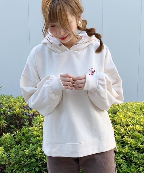 apres jour(アプレジュール)の「アソートプリントフーディー2【ZOZOTOWN限定アイテム】(パーカー・レディース・クリーム/チャコールグレー/ブラック/ダークブラウン/ベージュ/アイボリー/その他/ボルドー/ホワイト系その他/スモークピンク/ライトベージュ・フリー)」の13枚目の写真