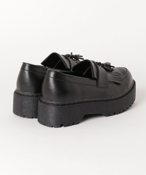 WEGO（ウィゴー）の「WEGO/タッセル付き厚底ローファー（ローファー・レディース・ブラック・MEDIUM/LARGE）」の3枚目の写真