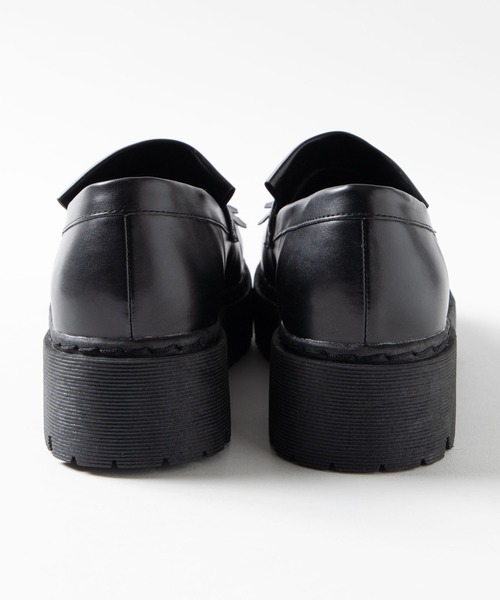 WEGO（ウィゴー）の「WEGO/タッセル付き厚底ローファー（ローファー・レディース・ブラック・MEDIUM/LARGE）」の9枚目の写真