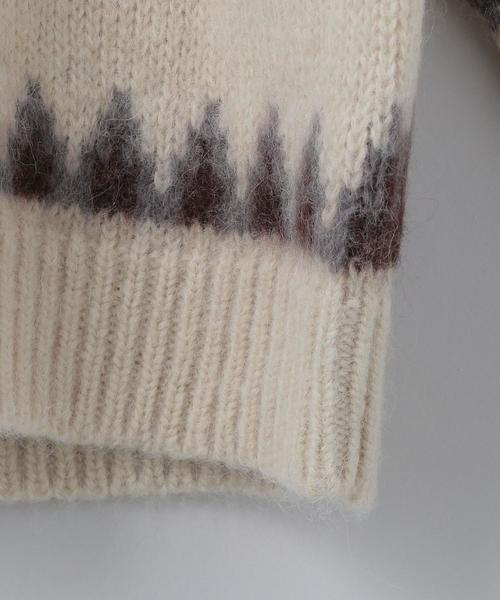 BATONER（バトナー）の「＜BATONER＞MOHAIR NORDIC CREW NECK PULLOVER OFF WHITE/ニット（ニット/セーター・レディース・オフホワイト・2/1）」の4枚目の写真