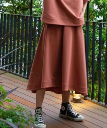 タックフレアロングスカート