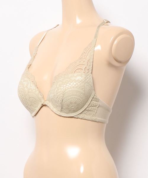 ANNEBRA（アンブラ）の「Rich 3/4カップフロントホックブラジャー（ブラジャー・レディース・ブルー/ベージュ・B70/B75/D80/E70/C75/D75/E80/F70/C70/G70/G75/E75/C80/F75/D70）」の16枚目の写真