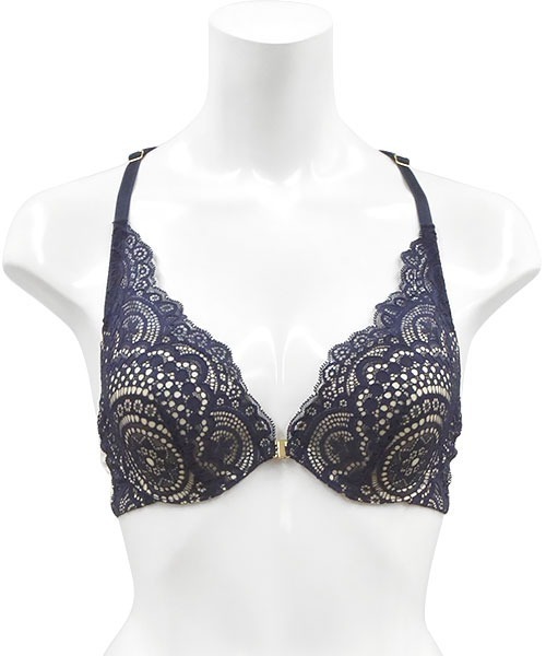 ANNEBRA（アンブラ）の「Rich 3/4カップフロントホックブラジャー（ブラジャー・レディース・ブルー/ベージュ・B70/B75/D80/E70/C75/D75/E80/F70/C70/G70/G75/E75/C80/F75/D70）」の11枚目の写真