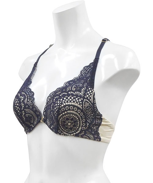 ANNEBRA（アンブラ）の「Rich 3/4カップフロントホックブラジャー（ブラジャー・レディース・ブルー/ベージュ・B70/B75/D80/E70/C75/D75/E80/F70/C70/G70/G75/E75/C80/F75/D70）」の12枚目の写真