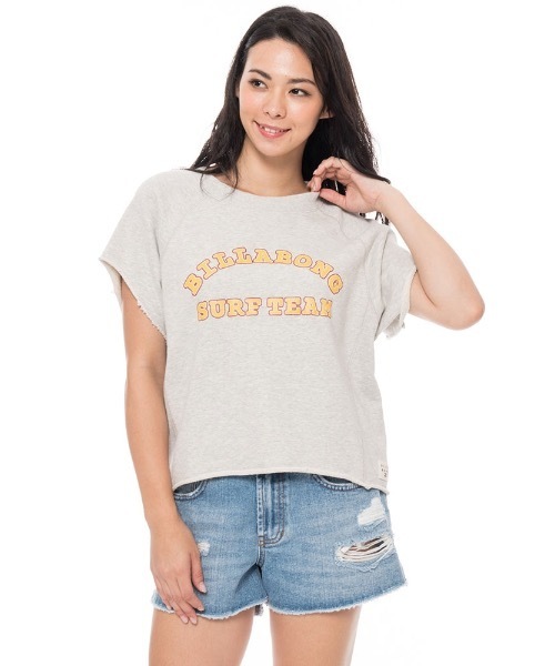 セール Billabong レディース 半袖クルーネック ビラボン スウェット 半袖 Tシャツ カットソー Billabong ビラボン のファッション通販 Zozotown