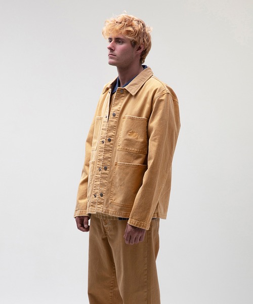 stussy(ステューシー) heavy wash chore jacket