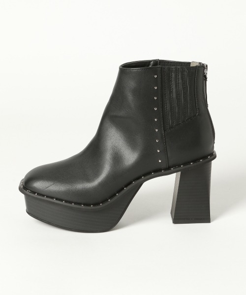 PAGEBOY(ページボーイ)の「ヘビーソールスタッズブーツ(ミドルブーツ)(ブーツ・レディース・ブラック/ブラウン/パイソン・MEDIUM/LARGE)」の7枚目の写真