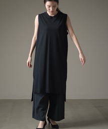 marle | スリット入 ノースリーブTシャツワンピース(ワンピース)