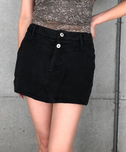 ENVYM（アンビー）の「ヴィンテージライクカラーＦＳＫ（スカート・レディース・ブラック/グレー/モカ・M/S）」の2枚目の写真