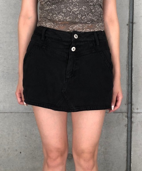 ENVYM（アンビー）の「ヴィンテージライクカラーＦＳＫ（スカート・レディース・ブラック/グレー/モカ・M/S）」の7枚目の写真