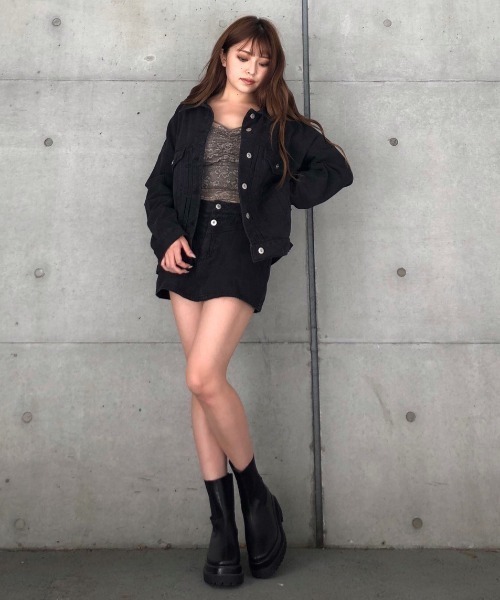 ENVYM（アンビー）の「ヴィンテージライクカラーＦＳＫ（スカート・レディース・ブラック/グレー/モカ・M/S）」の12枚目の写真