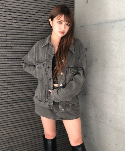 ENVYM（アンビー）の「ヴィンテージライクカラーＦＳＫ（スカート・レディース・ブラック/グレー/モカ・M/S）」の13枚目の写真