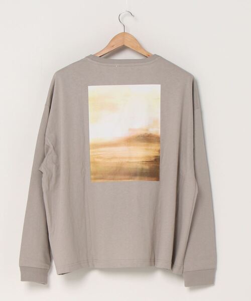 WEGO（ウィゴー）の「WEGO/グラフィックアートビッグシルエットロンT（Tシャツ/カットソー・メンズ・パープル系その他/スミクロ/ベージュ系その他・MEDIUM/LARGE）」の5枚目の写真