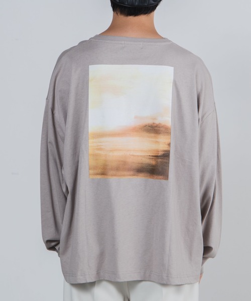 WEGO（ウィゴー）の「WEGO/グラフィックアートビッグシルエットロンT（Tシャツ/カットソー・メンズ・パープル系その他/スミクロ/ベージュ系その他・MEDIUM/LARGE）」の11枚目の写真